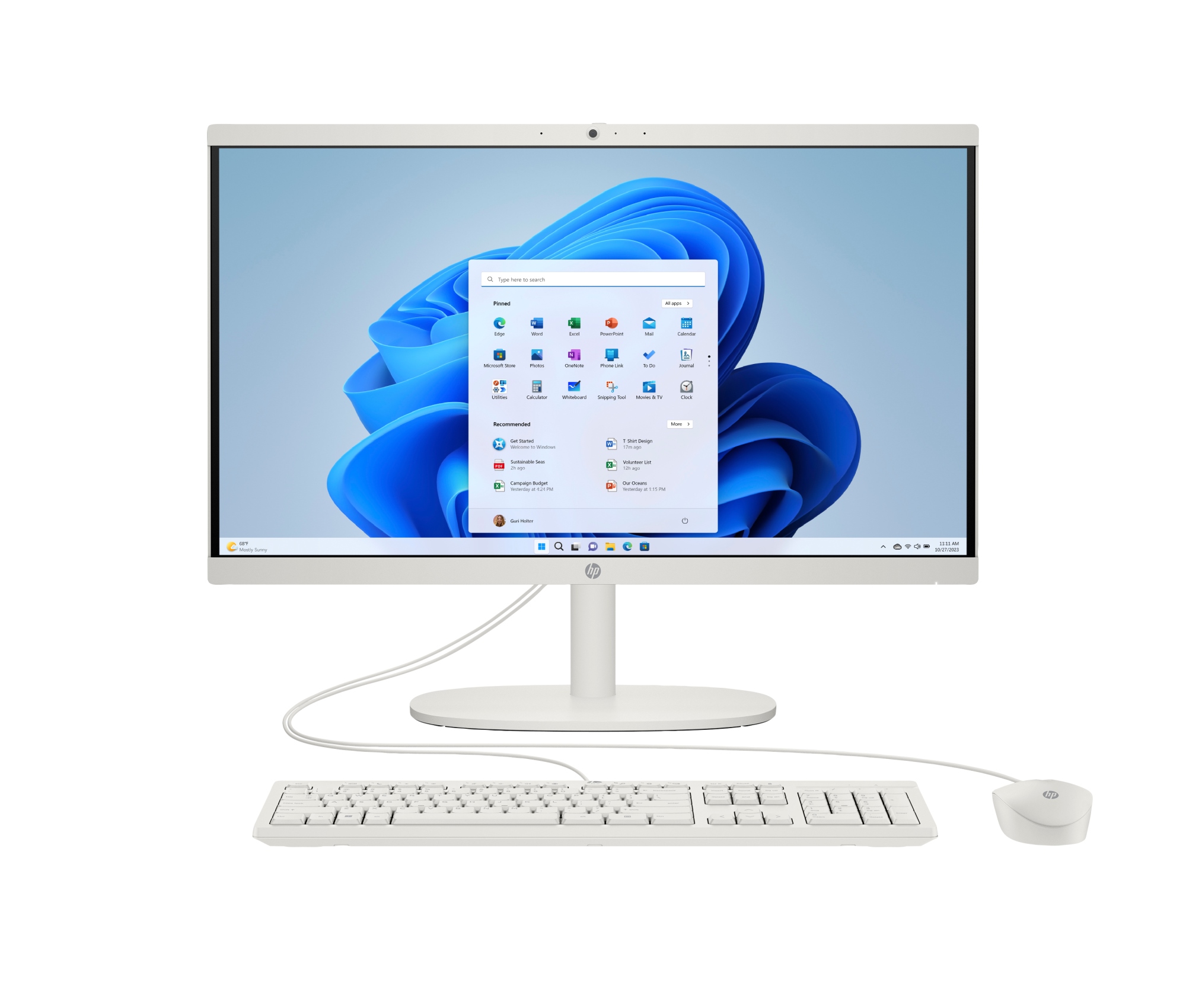 All-in-One Desktop 22-dg0041ns Intel® N N100 54,5 cm (21.4") 1920 x 1080 Pixeles 8 GB DDR5-SDRAM 512 GB SSD Windows 11 Home Wi-Fi 6 (802.11ax) Blanco