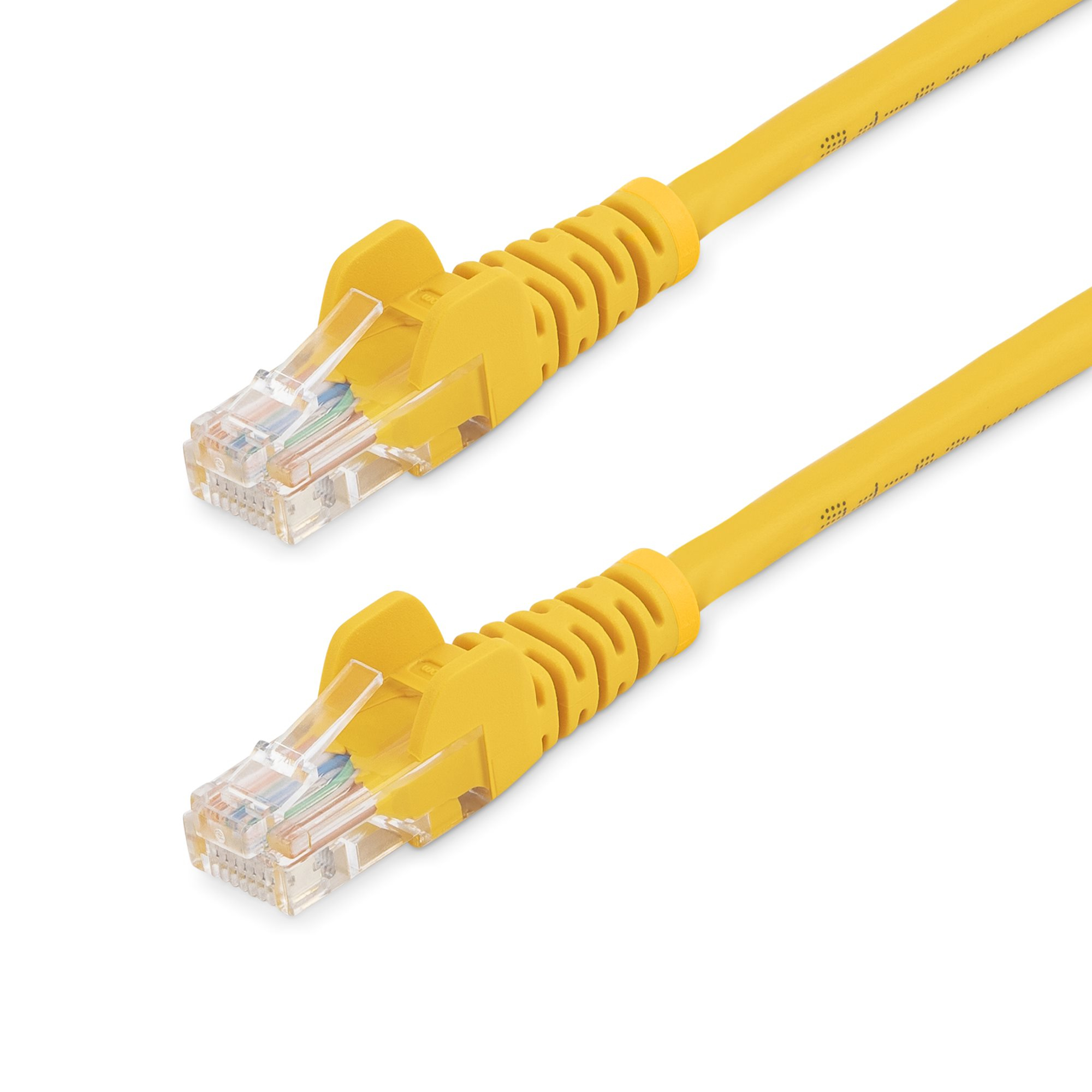 Cable de Red de 0,5m Amarillo Cat5e Ethernet RJ45 sin Enganches
