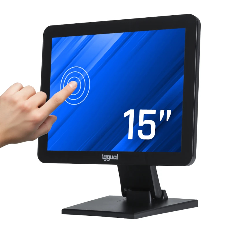 Monitor táctil capacitivo 15" VGA HDMI USB
