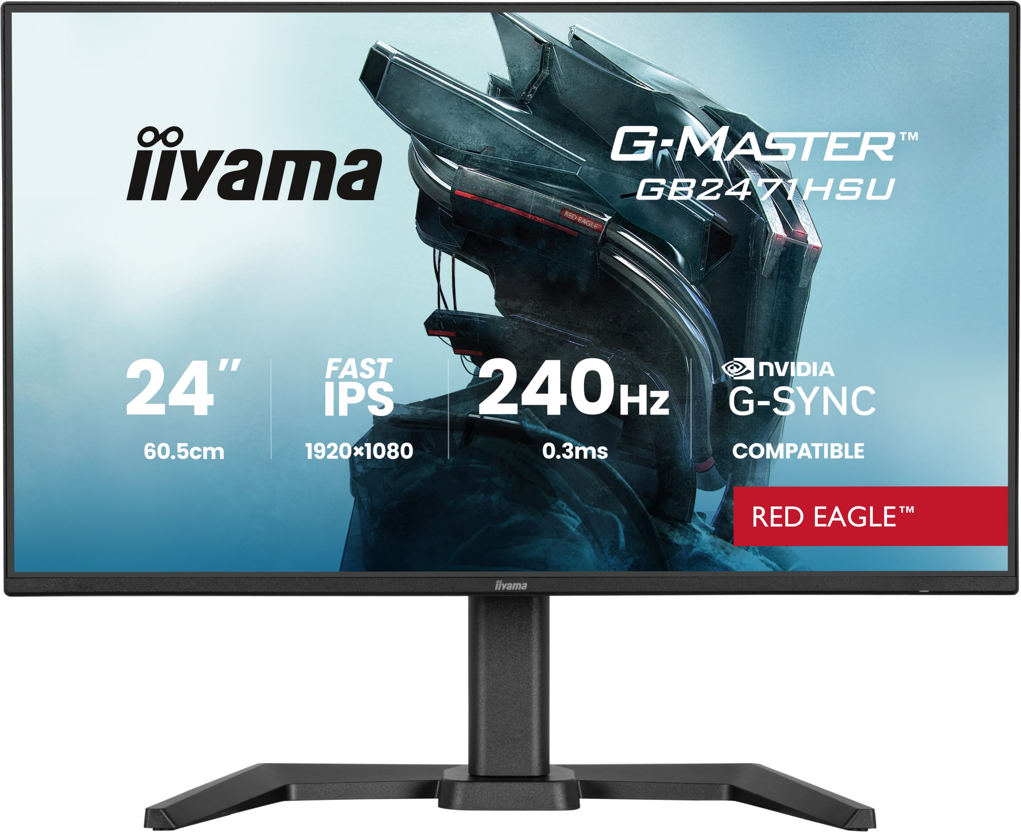 G-MASTER GB2471HSU-B1 pantalla para PC 60,5 cm (23.8") 1920 x 1080 Pixeles Full HD Negro