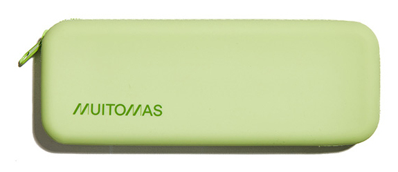 SILPENCASEGN caja de lápices Estuche suave Silicona Verde