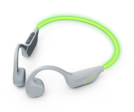 VibeWave Auriculares Inalámbrico gancho de oreja Deportes USB Tipo C Bluetooth Verde, Gris