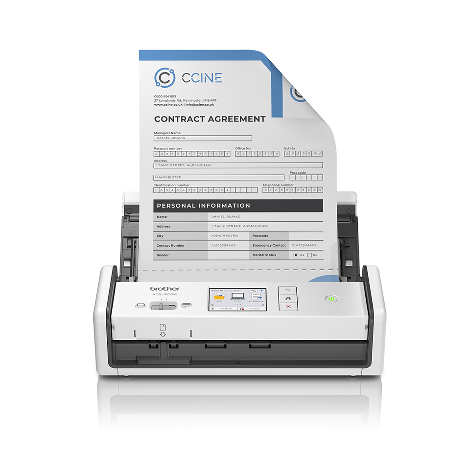 ADS-1800W Escáner con alimentador automático de documentos (ADF) 1200 x 1200 DPI A4 Blanco