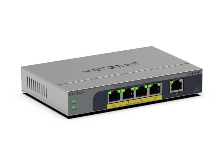 GS105EP No administrado Gigabit Ethernet (10/100/1000) Energía sobre Ethernet (PoE) Gris