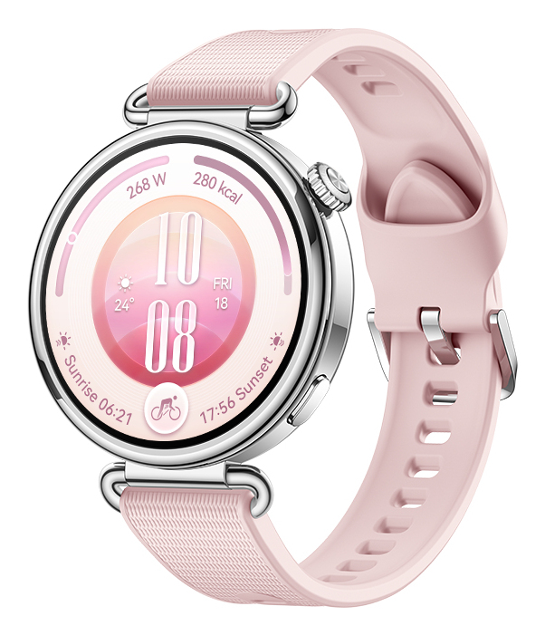 WATCH GT 7 41mm 3,35 cm (1.32") AMOLED Digital 466 x 466 Pixeles Pantalla táctil Rosa, Plata Wifi GPS (satélite)