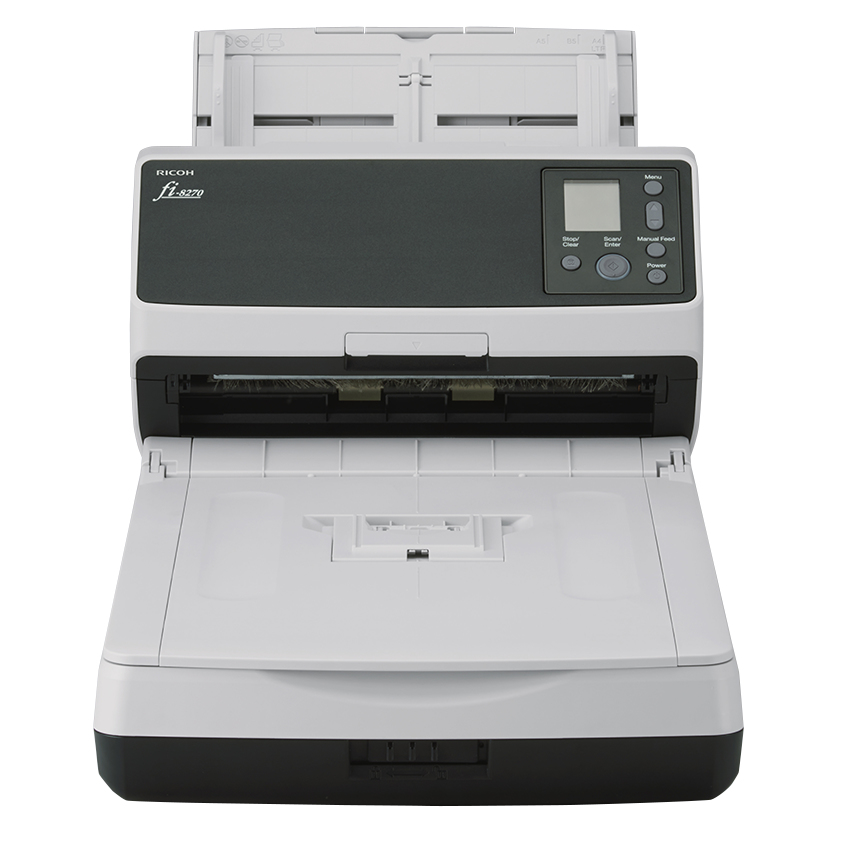 fi-8270 Alimentador automático de documentos (ADF) + escáner de alimentación manual 600 x 600 DPI A4 Negro, Gris