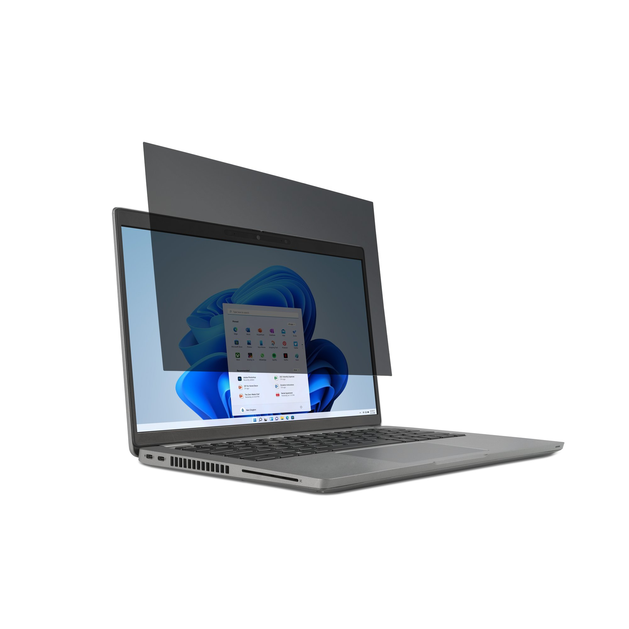 Filtro de privacidad extraíble en dos direcciones para portátiles de 15,6" 16:10