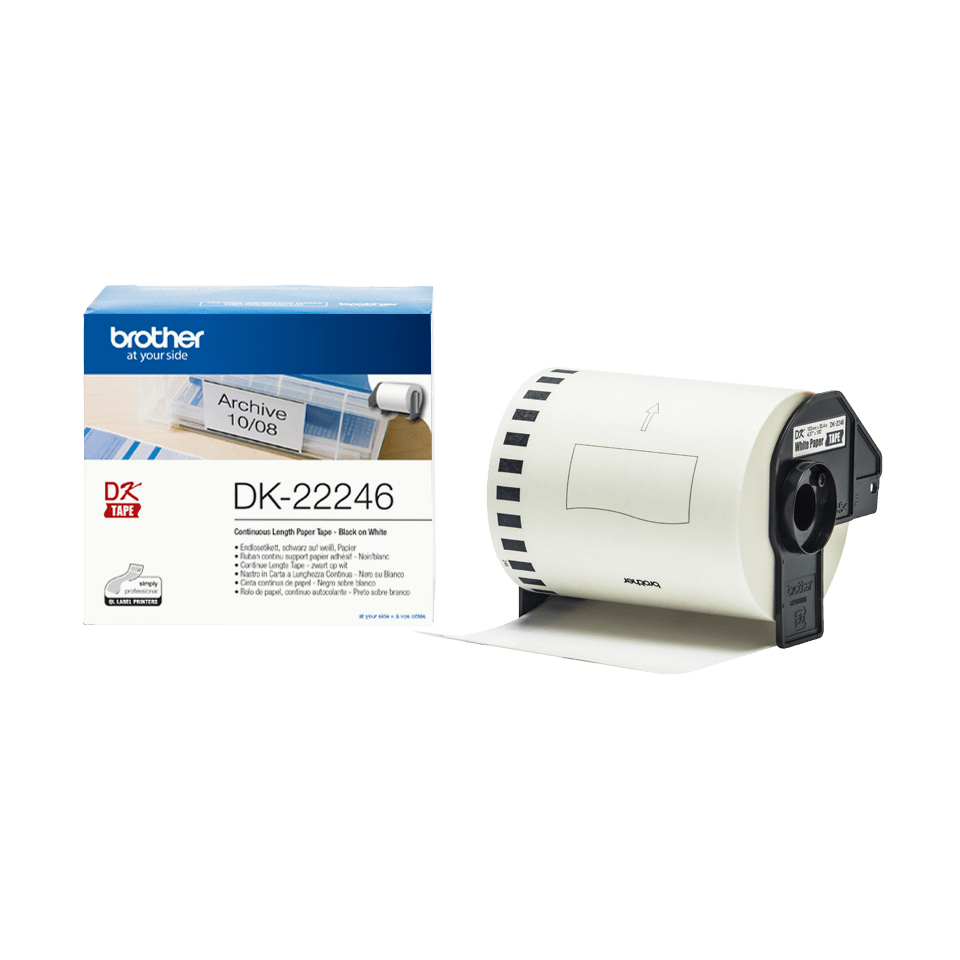 DK-22246 cinta para impresora de etiquetas Negro sobre blanco