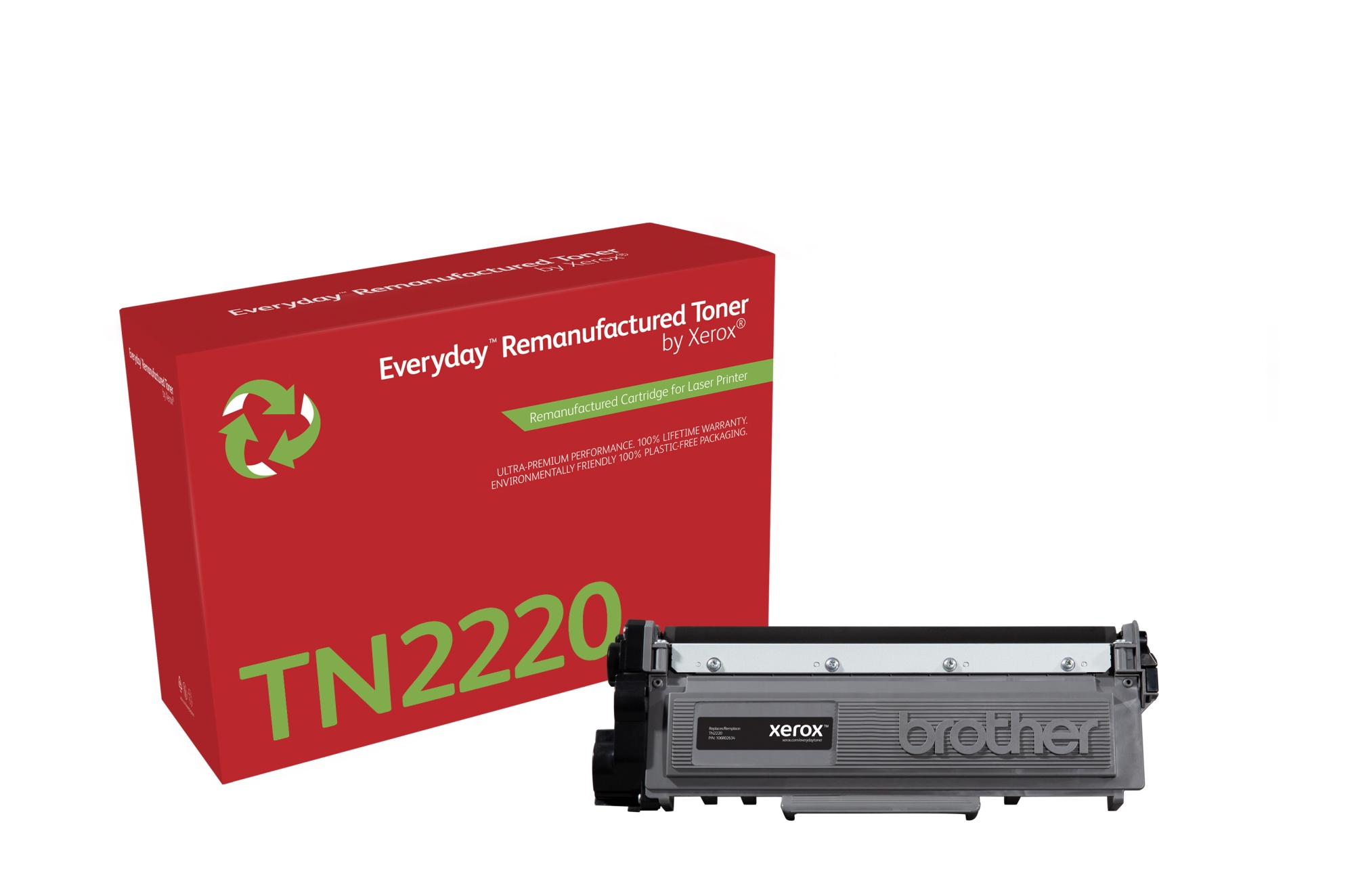 Remanufacturado Everyday Tóner Everyday Mono remanufacturado de Xerox es compatible con Brother TN2220, Capacidad alta