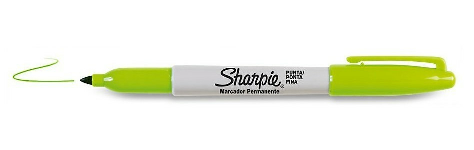 Fine Point marcador permanente Punta fina Verde claro