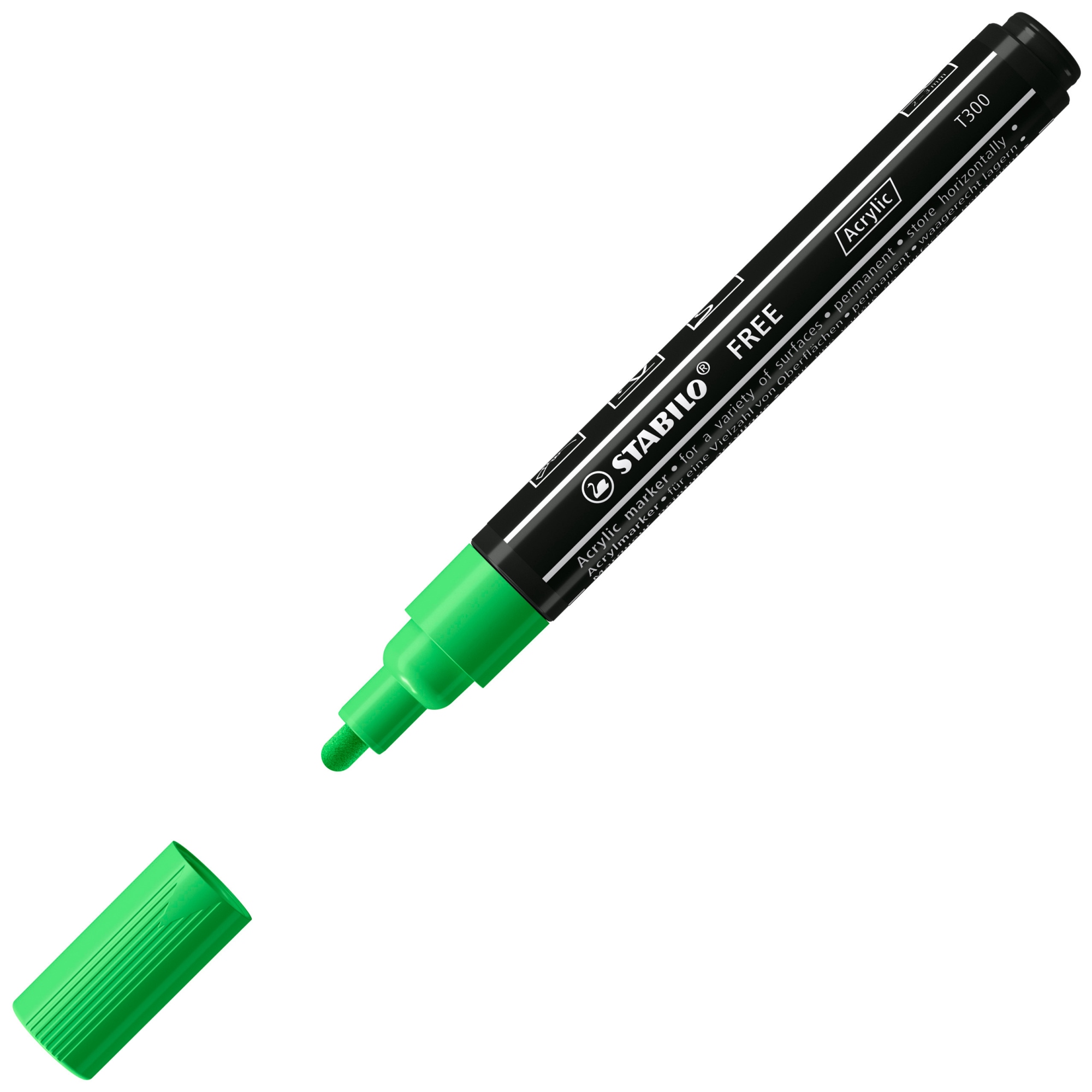 FREE Acrylic marcador 1 pieza(s) Punta redonda Verde