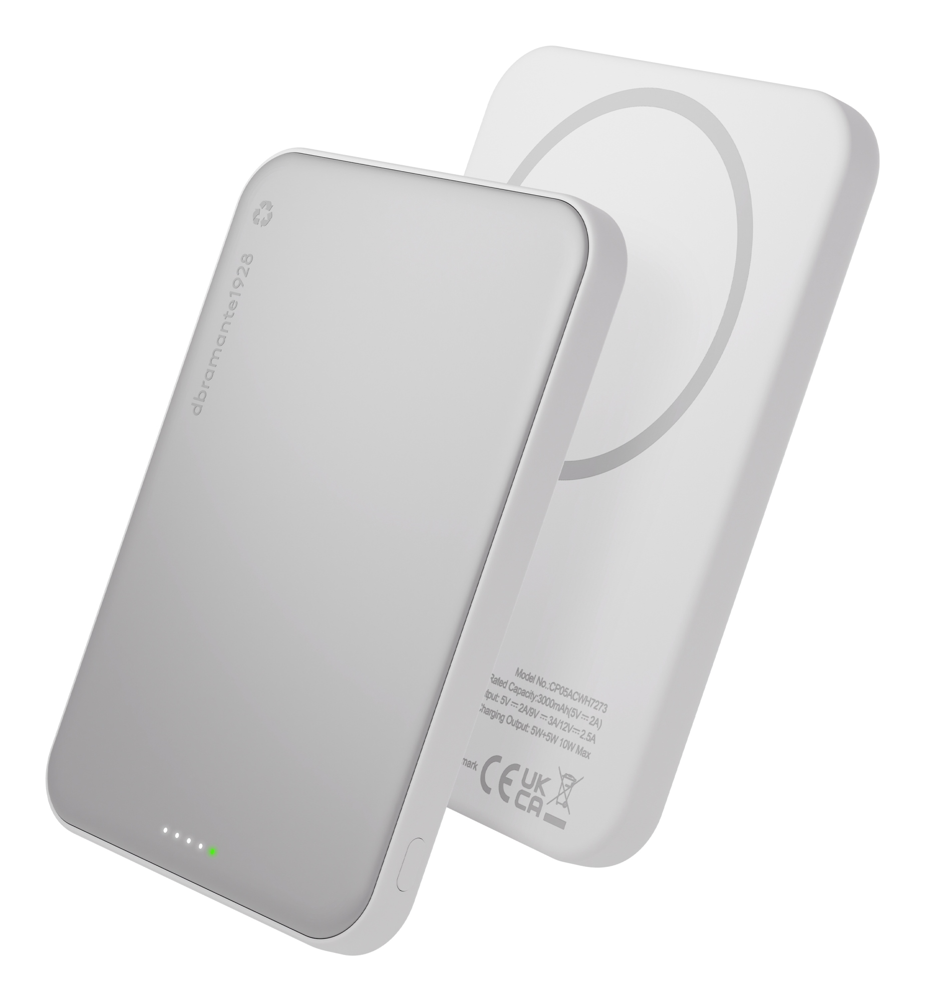 CP05ACWH7273 batería externa 5000 mAh Cargador inalámbrico Aluminio