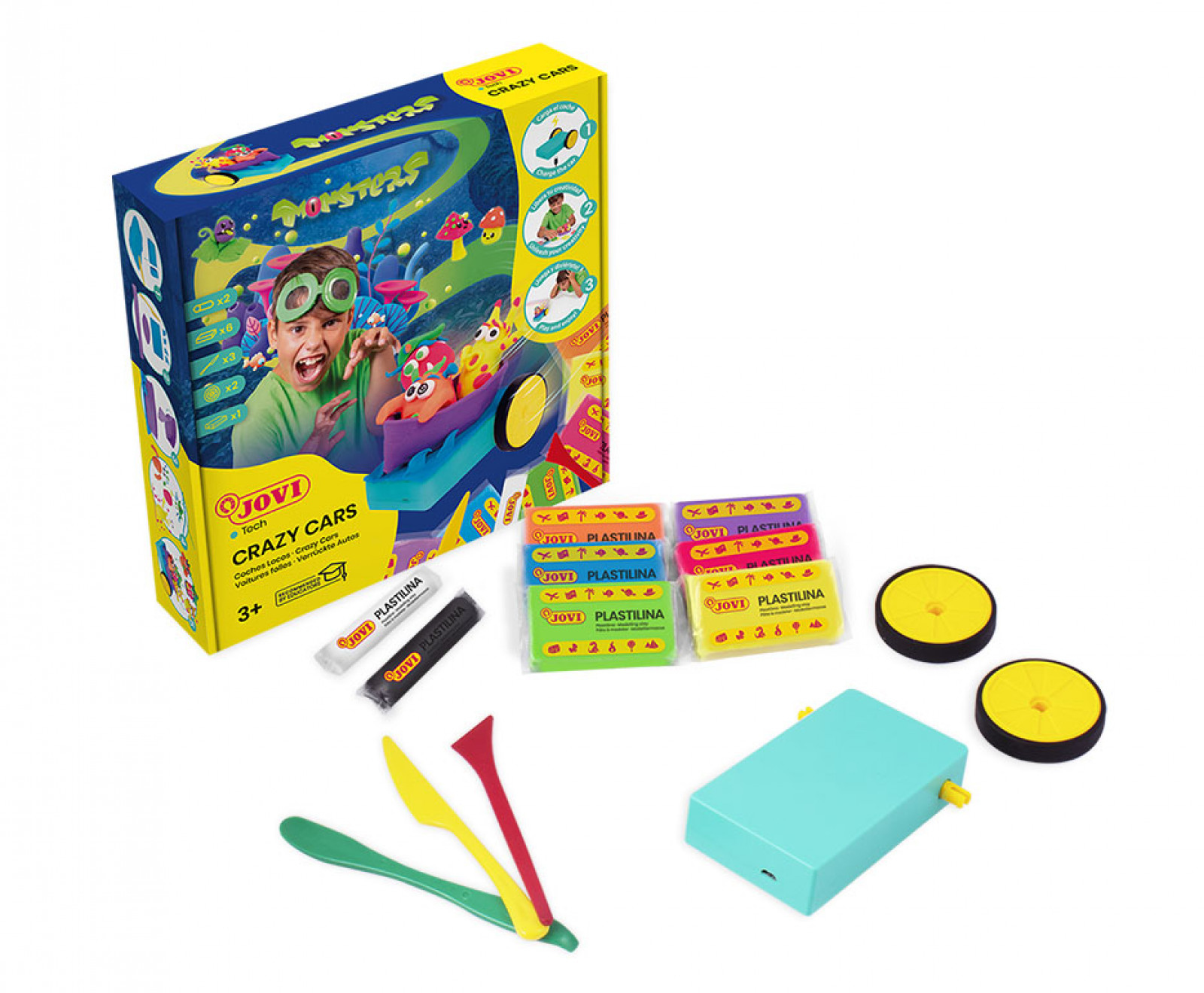 JT103 compuesto para cerámica y modelaje Set de utensilios para jugar con plastilina Colores surtidos 1 pieza(s)