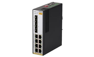 IE4300-12P-PWR Gestionado L2 Gigabit Ethernet (10/100/1000) Energía sobre Ethernet (PoE) DIN rail Negro, Plata