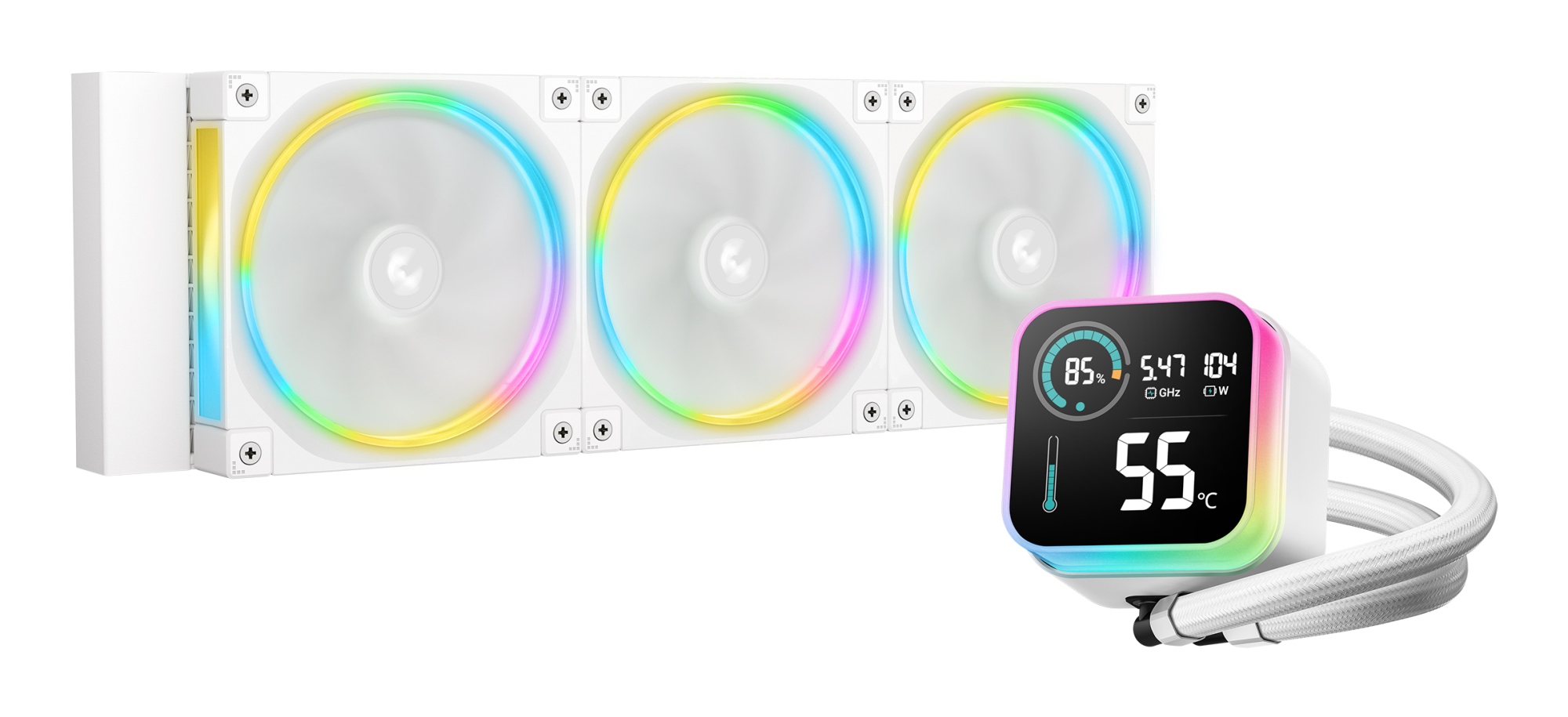 LQ360 ULTRA ARGB Procesador Kit de refrigeración líquida 12 cm Blanco