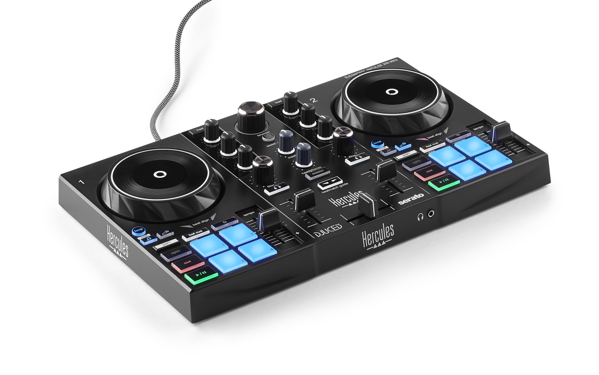 DJControl Inpulse 200 MK3 2 canales Negro
