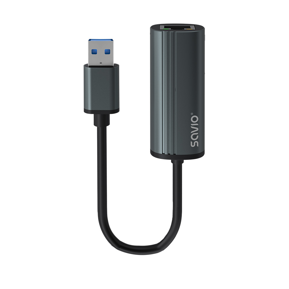 AK-55 Adapter USB-A 3.1 GEN 1 do RJ-45 Gigabit Ethernet USB 3.2 Gen 1 (3.1 Gen 1) Type-A 1000 Mbit/s Negro