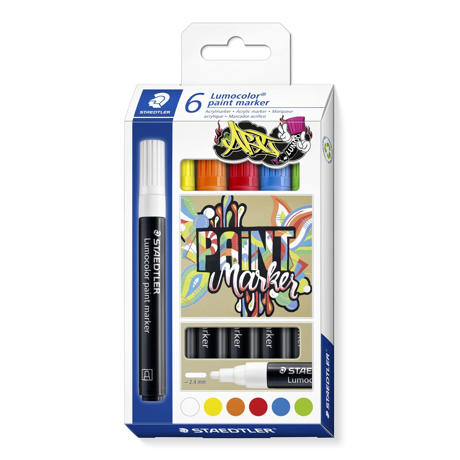 Lumocolor paint marker 349 6 pieza(s)