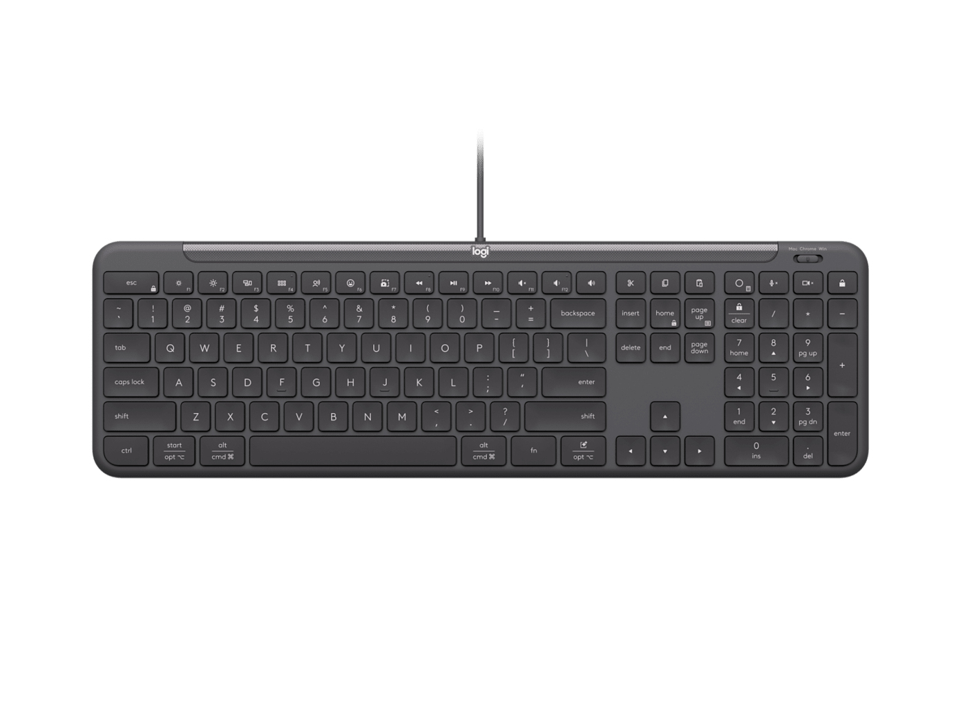 Signature Slim K620 For Business teclado Universal USB QWERTY Español Grafito