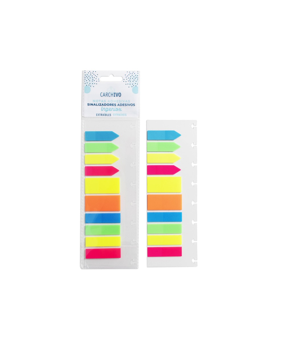 66172299 etiqueta autoadhesiva Rectángulo Desmontable Multicolor 250 pieza(s)