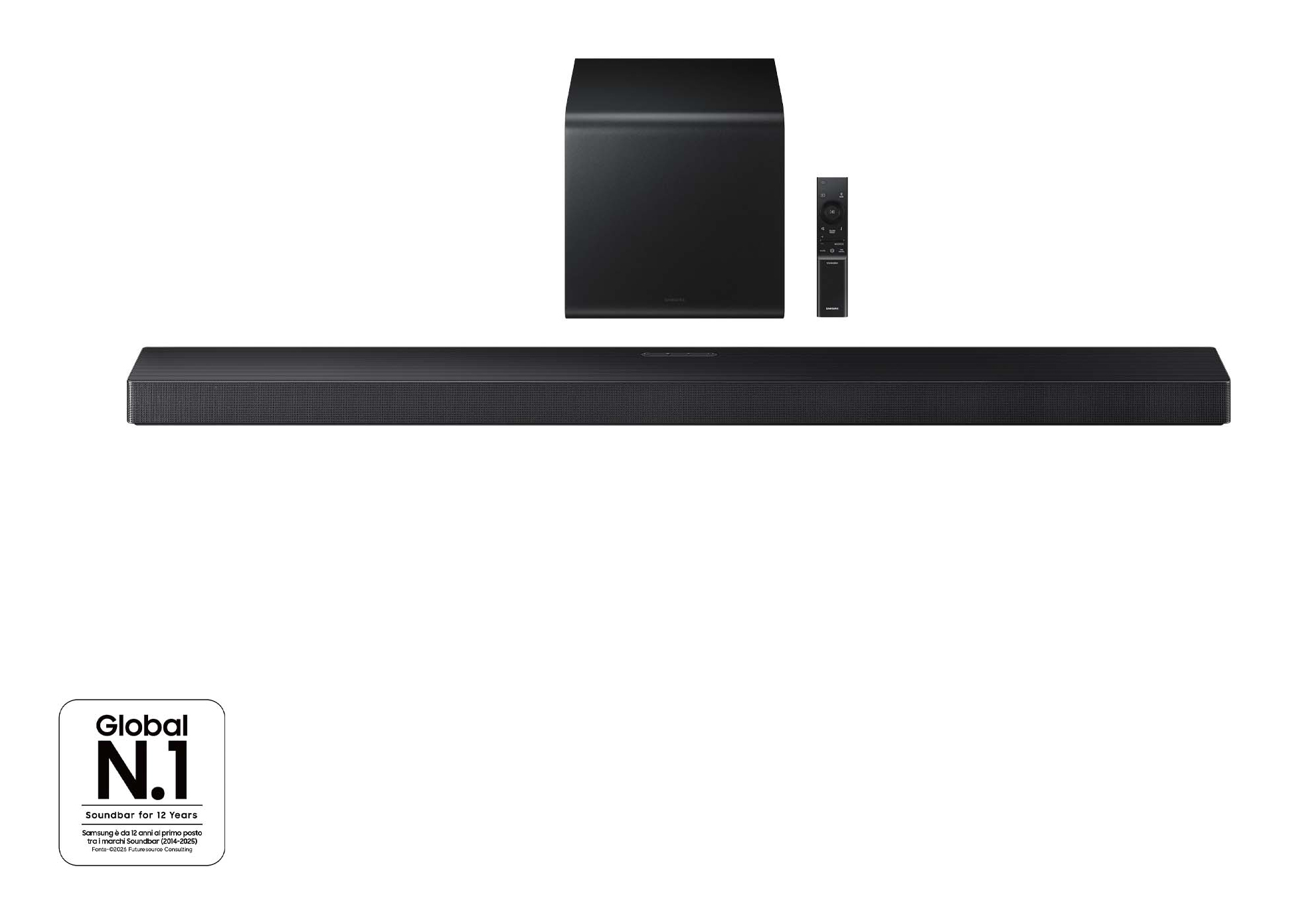 HW-QS700F/ZF altavoz soundbar Negro 3.1.2 canales 345 W
