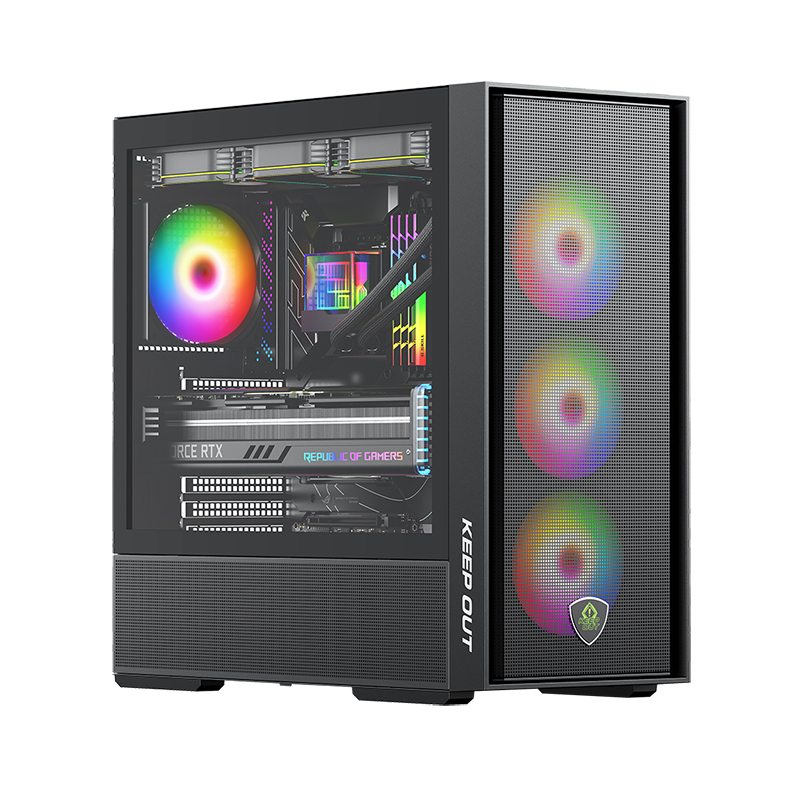 XC-805 MESH carcasa de ordenador Torre Negro