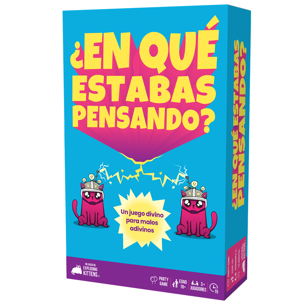 Exploding Kittens EKILR01ES juego de tablero ¿En qué estabas pensando? 10 min Juego De Cartas Partido