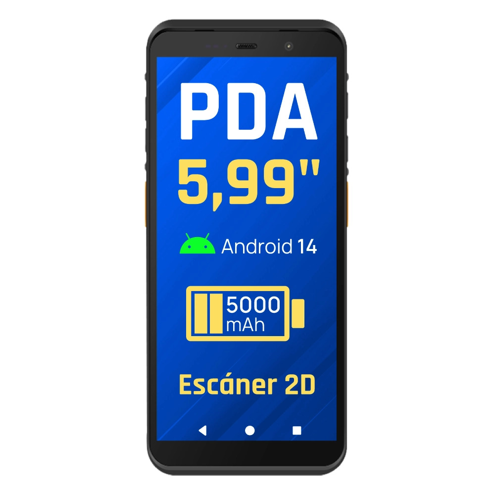 PDA 5.99" 4+64GB HD+ Android 2D NFC Wifi BT