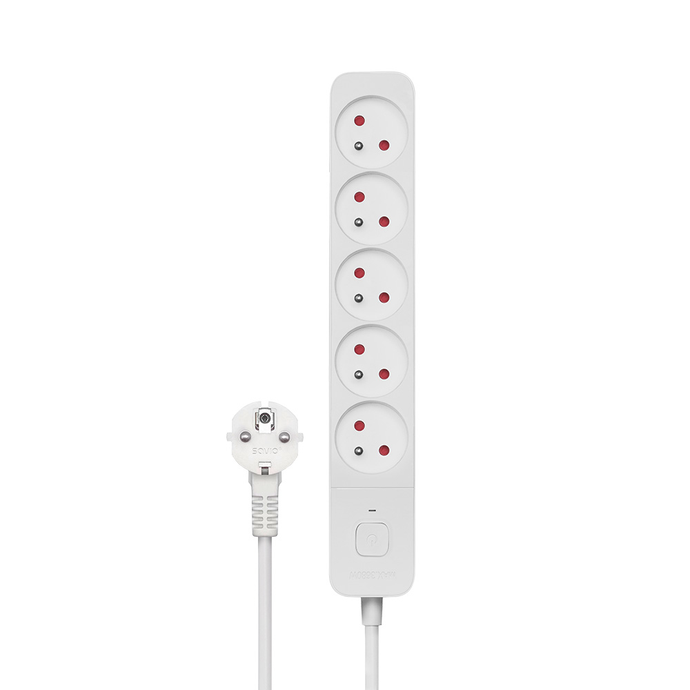 Power strip 5 sockets 3m white LZ-09 5 salidas AC Tipo F Blanco
