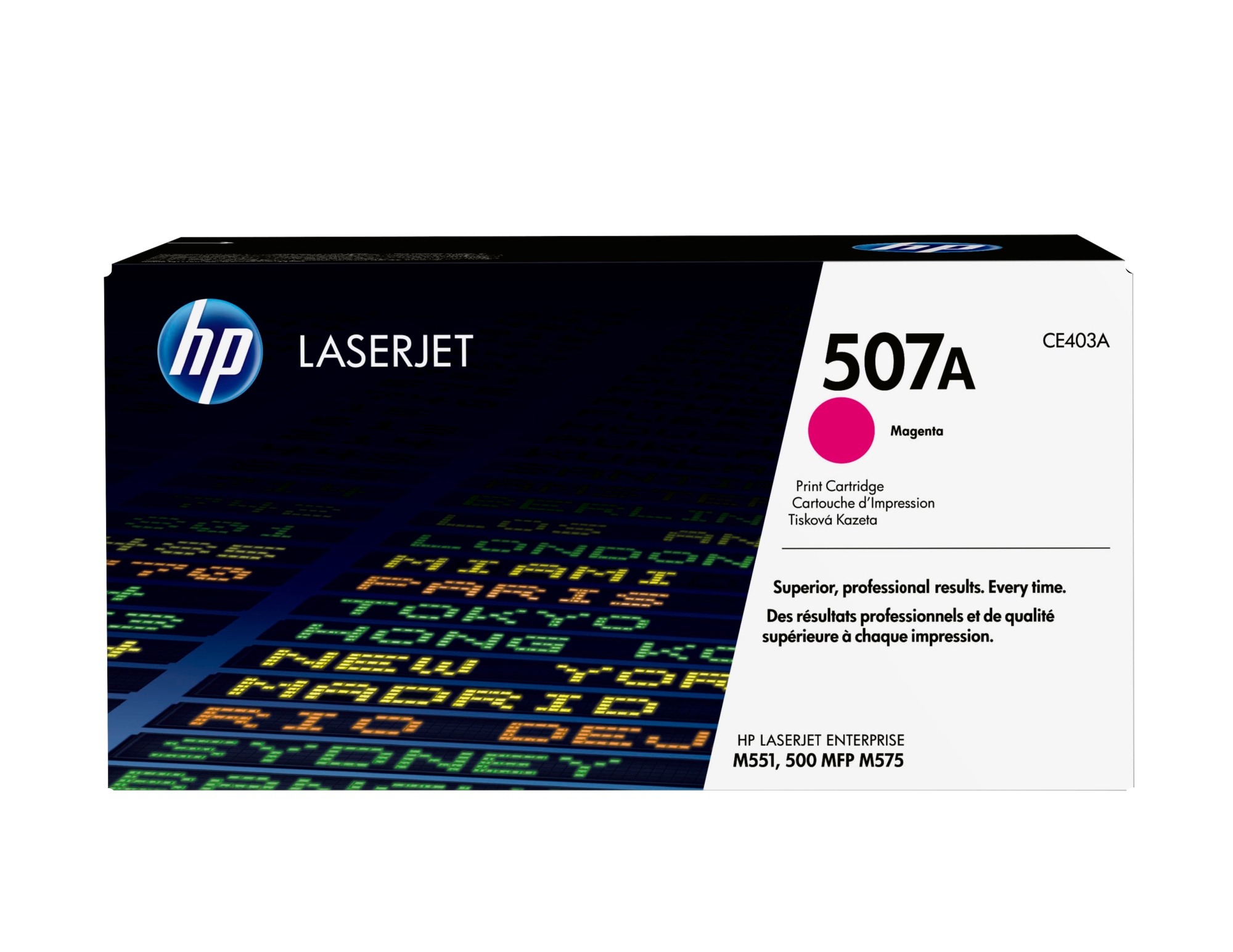 Cartucho de tóner original LaserJet 507A magenta