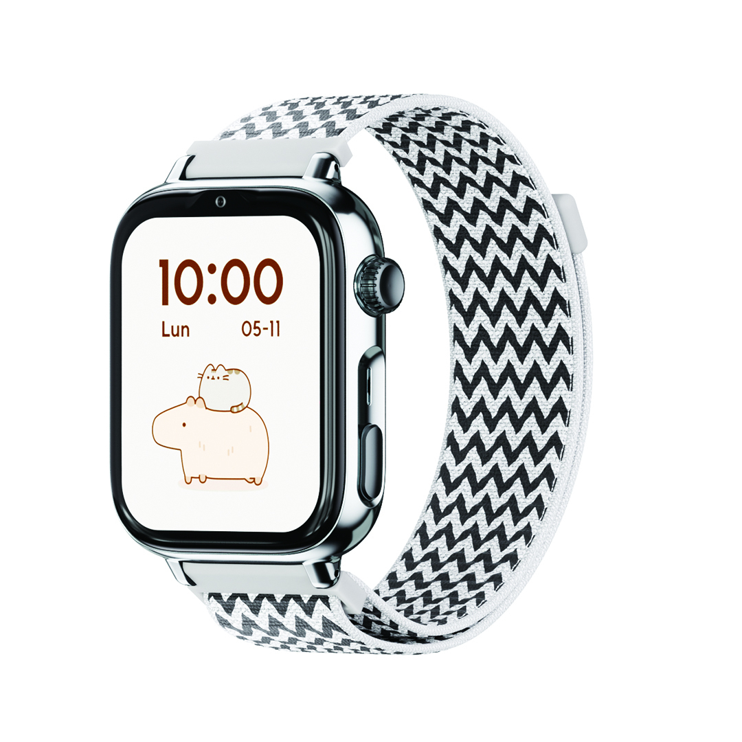 8436628090031 Relojes inteligentes y deportivos 5,08 cm (2") AMOLED 20 mm Digital Pantalla táctil Plata Wifi