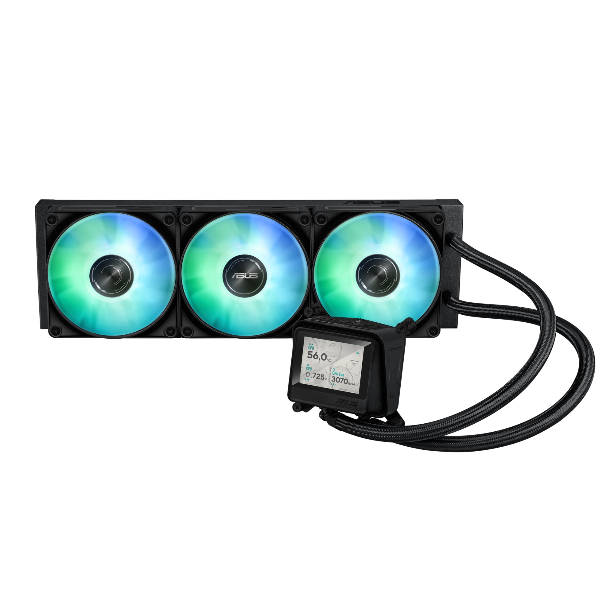 MAX GAMING LC 360 ARGB LCD Procesador Sistema de refrigeración líquida todo en uno 12 cm Negro