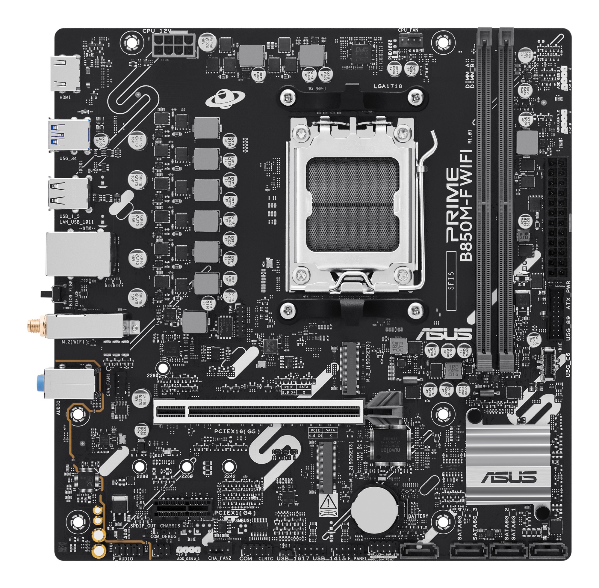 PRIME B850M-F WIFI AMD B850 Zócalo AM5 micro ATX