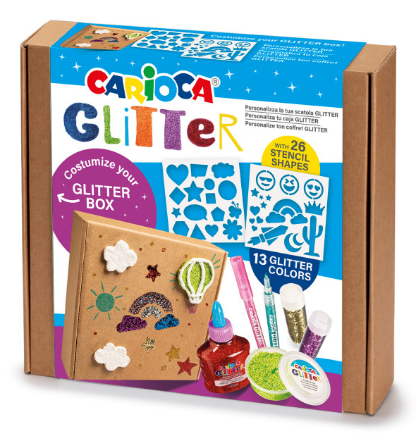 Caja Glitter con Plantillas