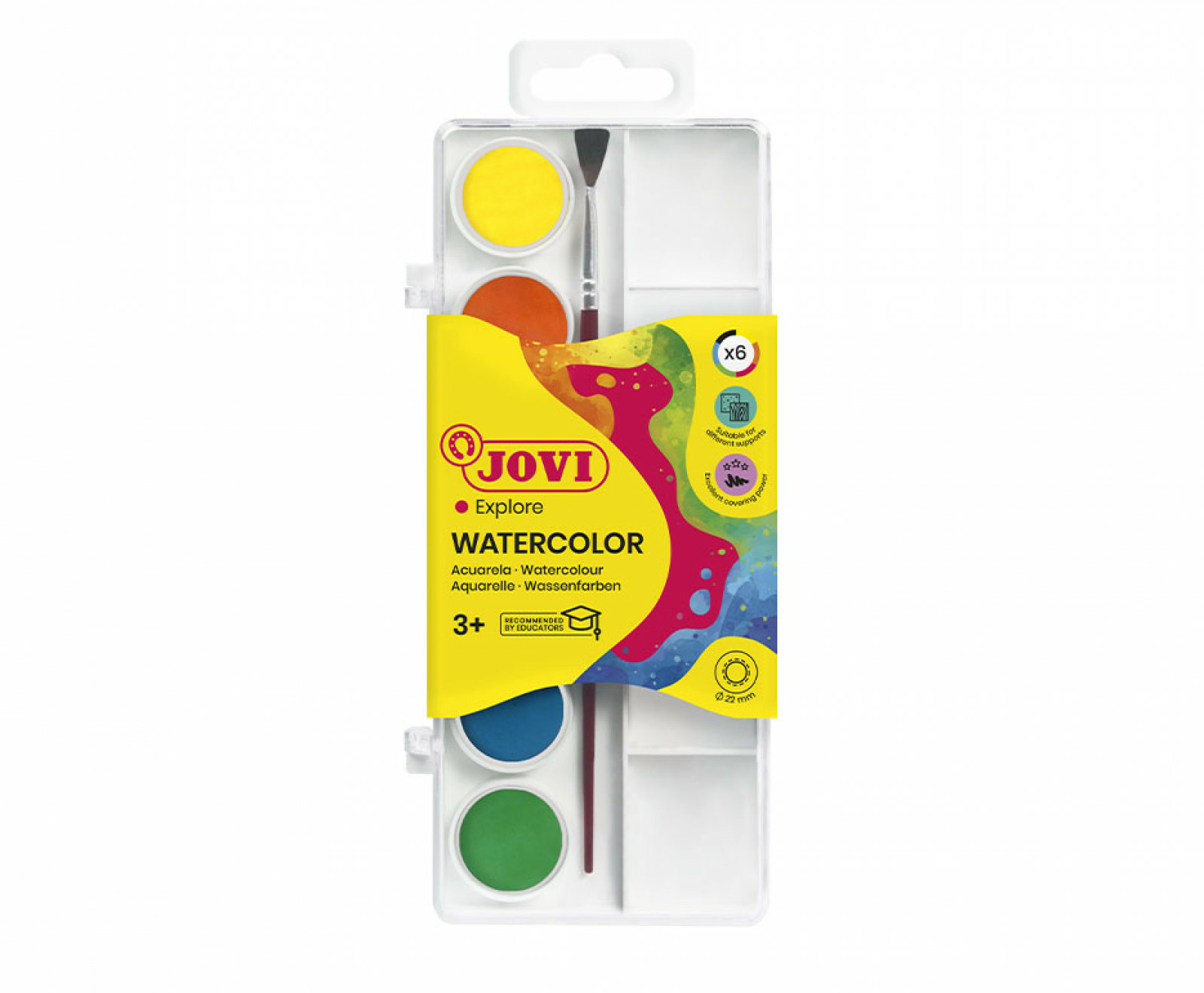 800/6 pintura a base de agua Multi Paleta 6 pieza(s)
