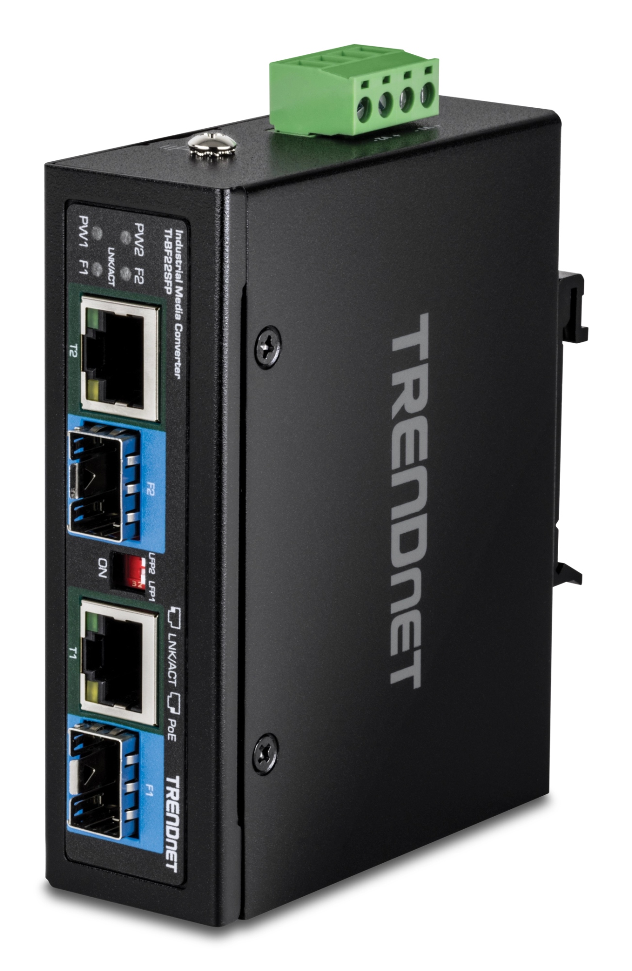TI-BF22SFP convertidor de medio 1000 Mbit/s Negro