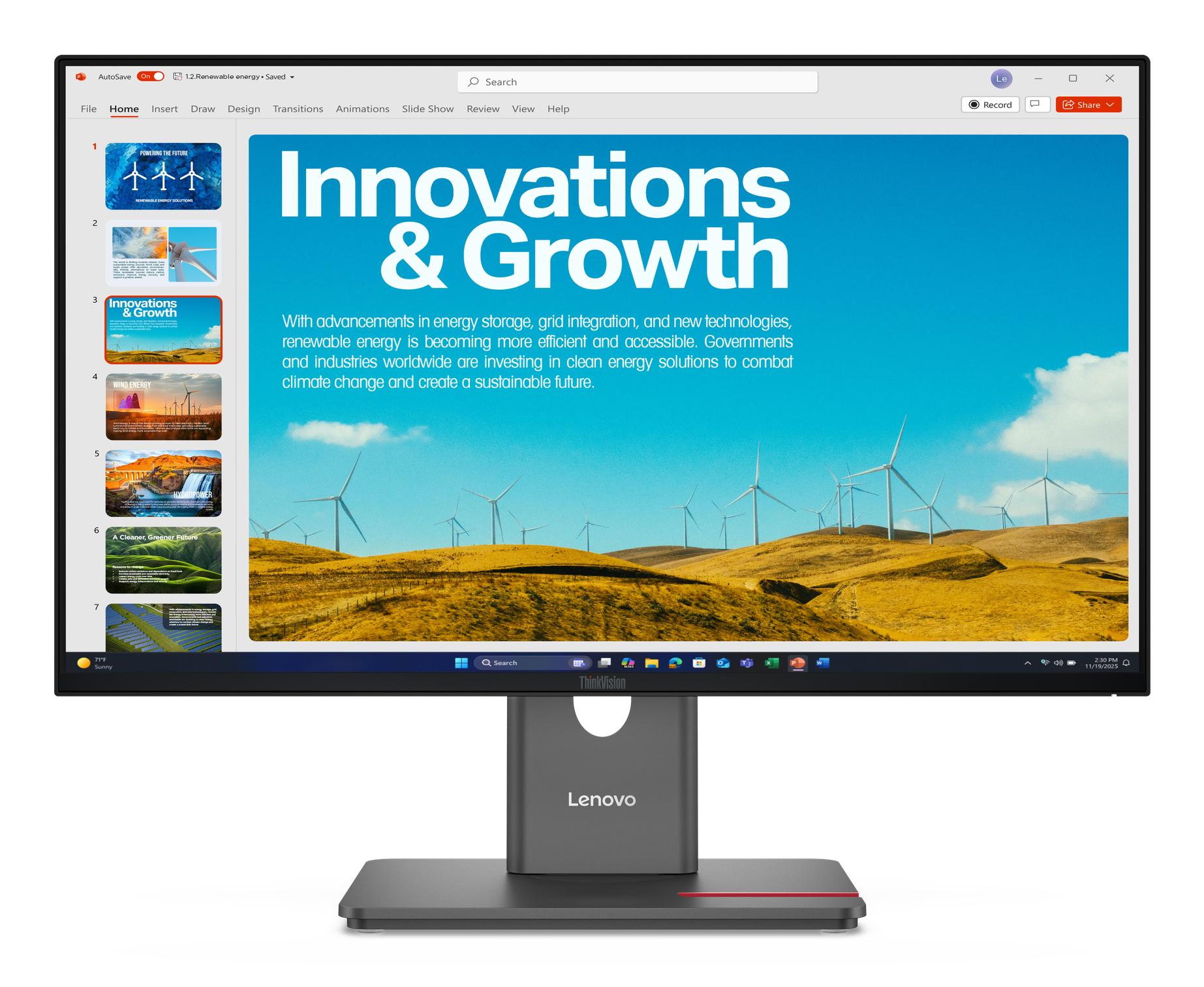 ThinkVision P24QD-40 Monitor