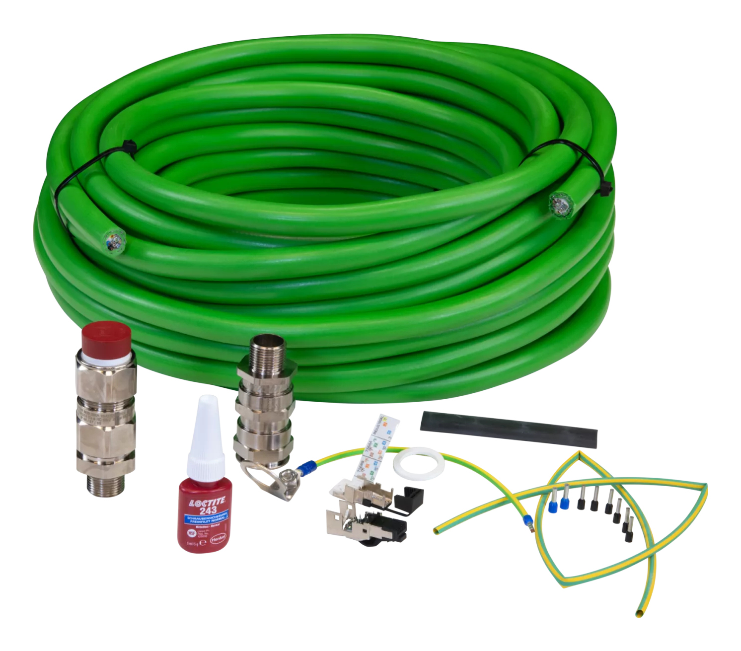01543-001 cable para cámara fotográfica 10 m Verde