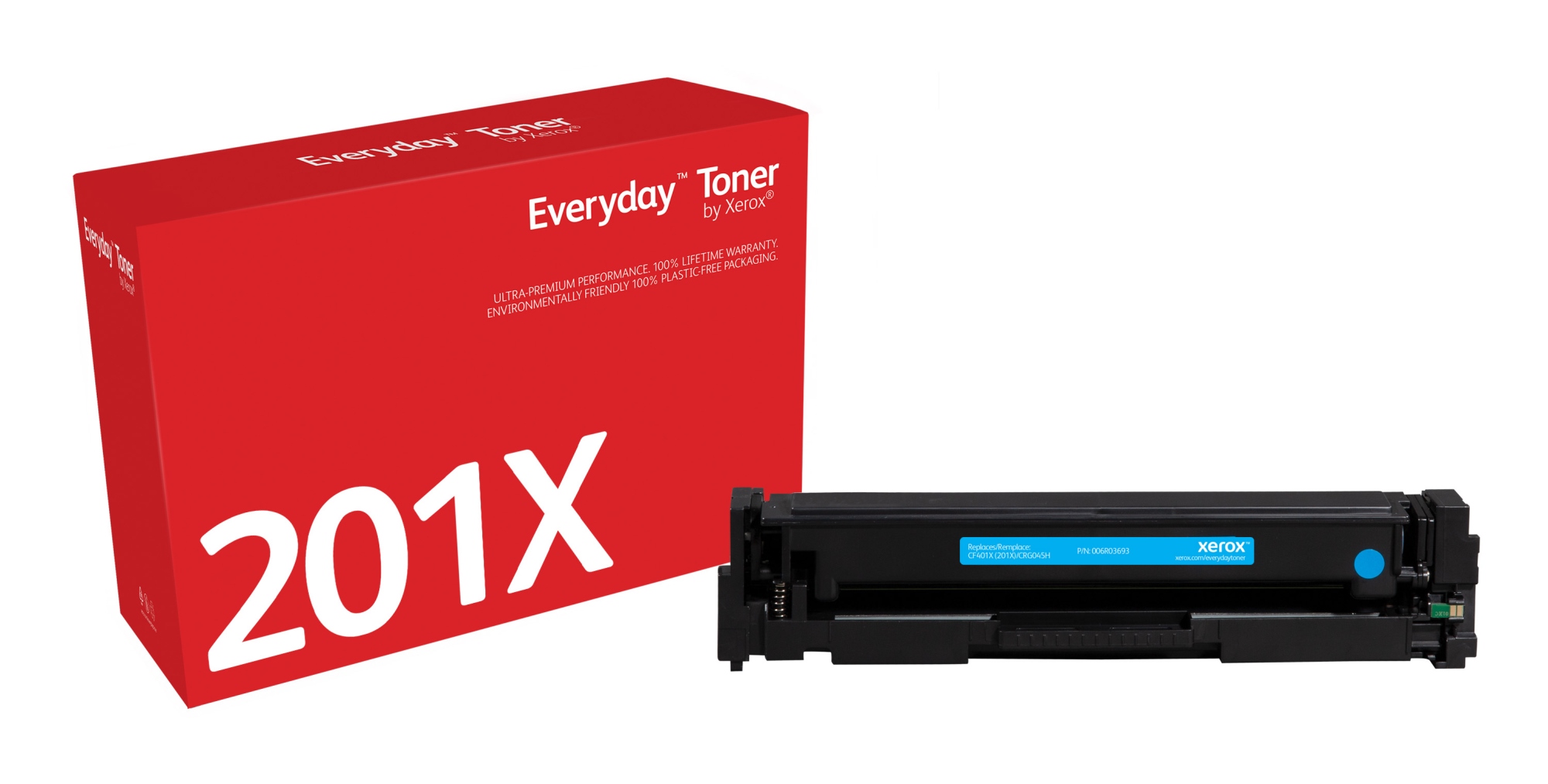Everyday Toner Everyday Cian di Xerox compatibile con HP 201X (CF401X), Capacidad alta