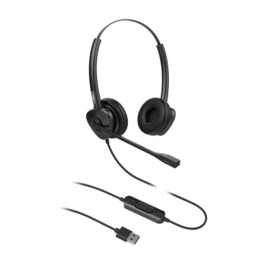 HT302-U auricular y casco Auriculares Alámbrico Diadema Oficina/Centro de llamadas USB tipo A Negro