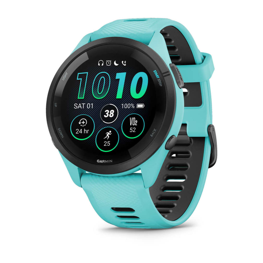 Forerunner 265 3,3 cm (1.3") AMOLED 46 mm Digital 416 x 416 Pixeles Pantalla táctil Negro, Azul Wifi GPS (satélite)