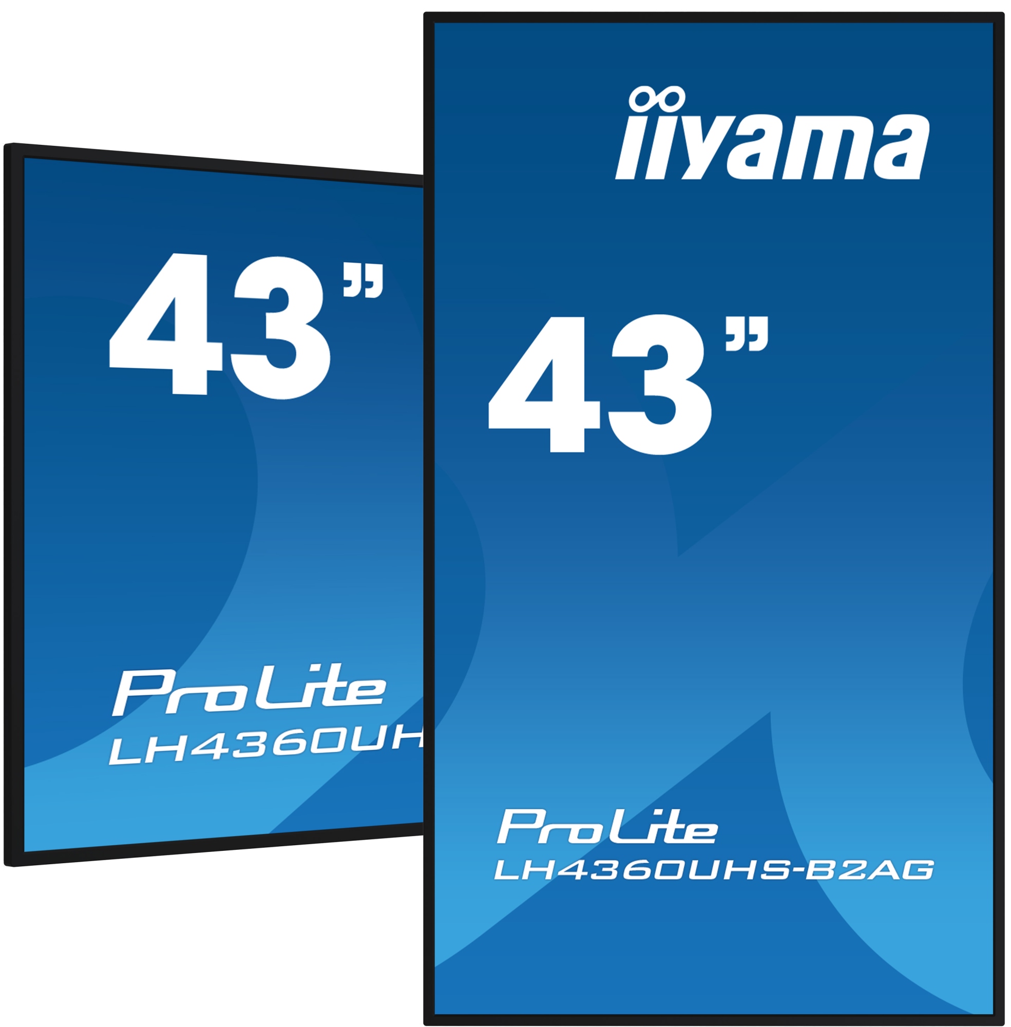LH4360UHS-B2AG pantalla de señalización Pizarra de caballete digital 108 cm (42.5") LED Wifi 500 cd / m² 4K Ultra HD Negro Procesador incorporado Android 11 24/7