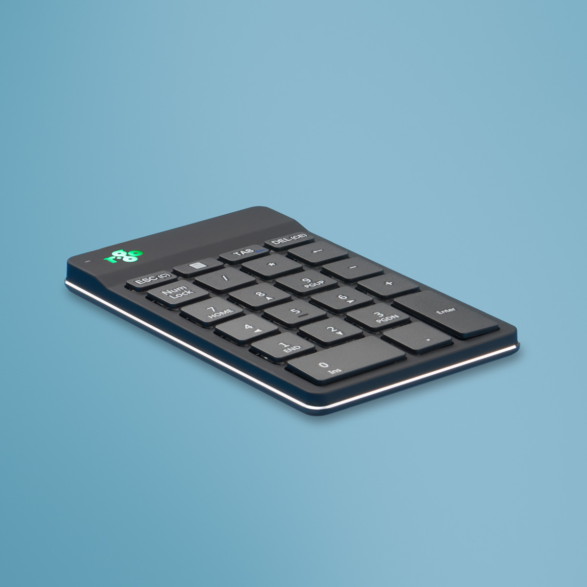 Teclado numérico R-Go Numpad Break, teclado numérico ergonómico con software de pausa, bluetooth, negro