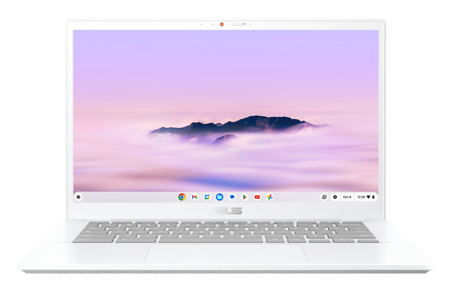 Chromebook Plus CX34 CX3402CVA-PQ1339 - Ordenador Portátil 14" Full HD (Intel Core 3 100U, 8GB RAM, 256GB UFS, Graphics, ChromeOS) Blanco Perla - Teclado QWERTY español