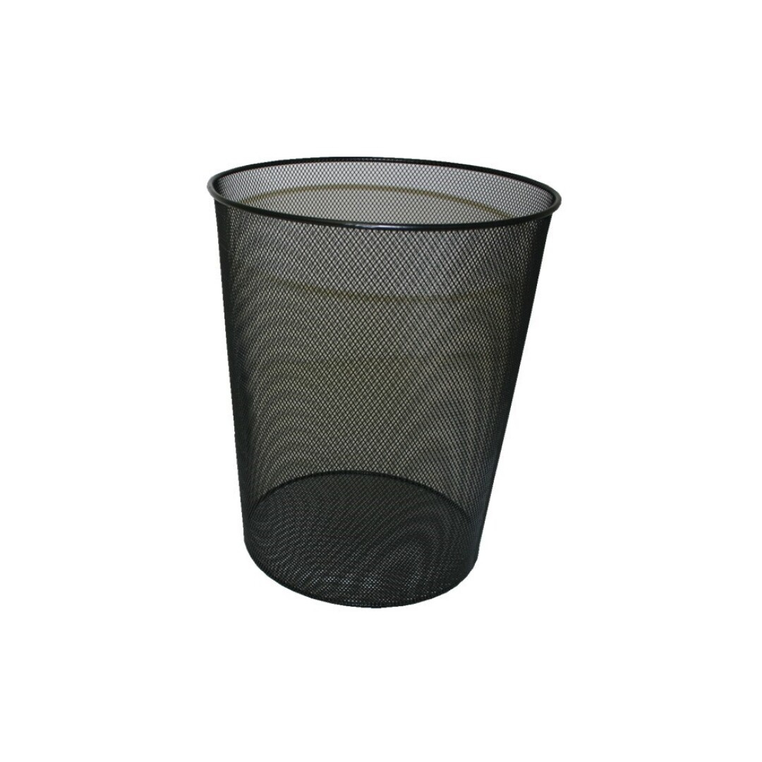 317273 papelera Alrededor Metal Negro