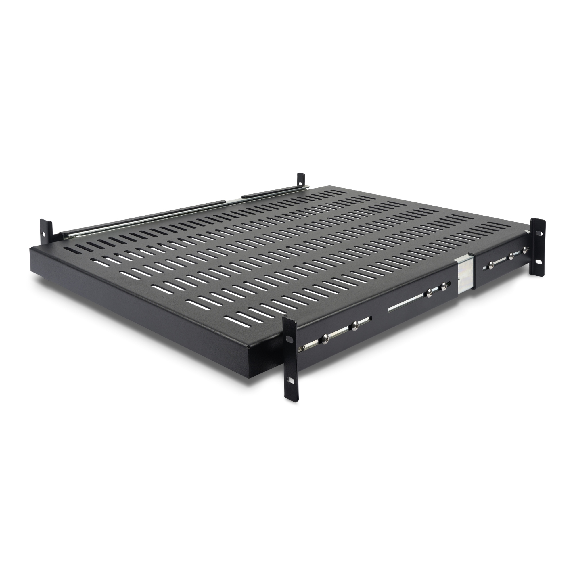 Bandeja para Rack de Servidores 2U Deslizante - Bandeja de Profundidad Ajustable de 20 a 30" (50,8 a 76,2cm) - Ventilada - 22,7kg - Estante para Rack 19" de Servicio Pesado