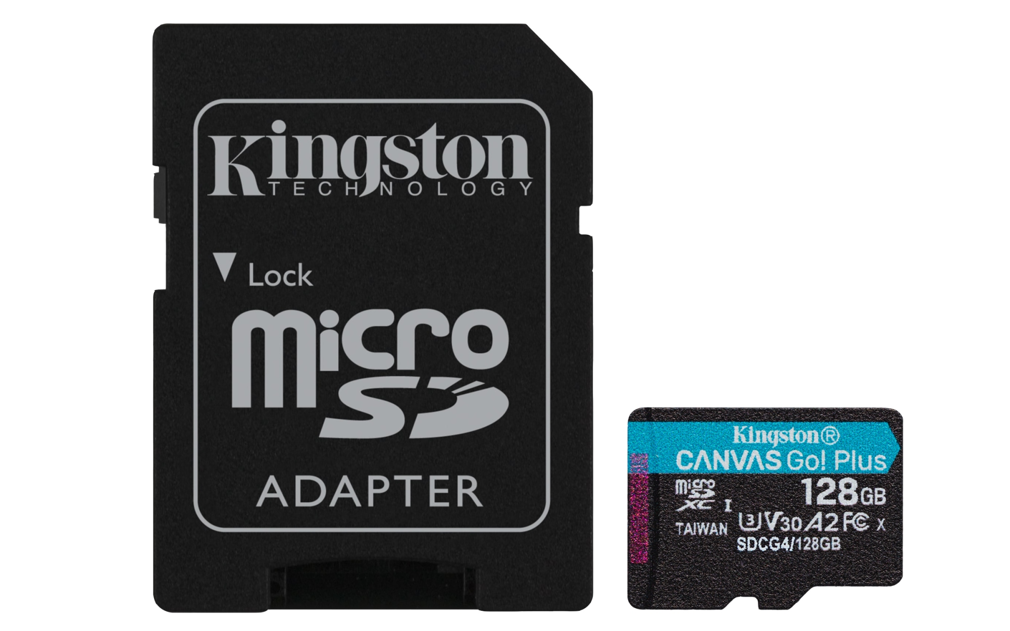 Tarjeta microSDXC Canvas Go Plus Gen4 de 128 GB, 200 MB/s, A2 U3 V30 y adaptador