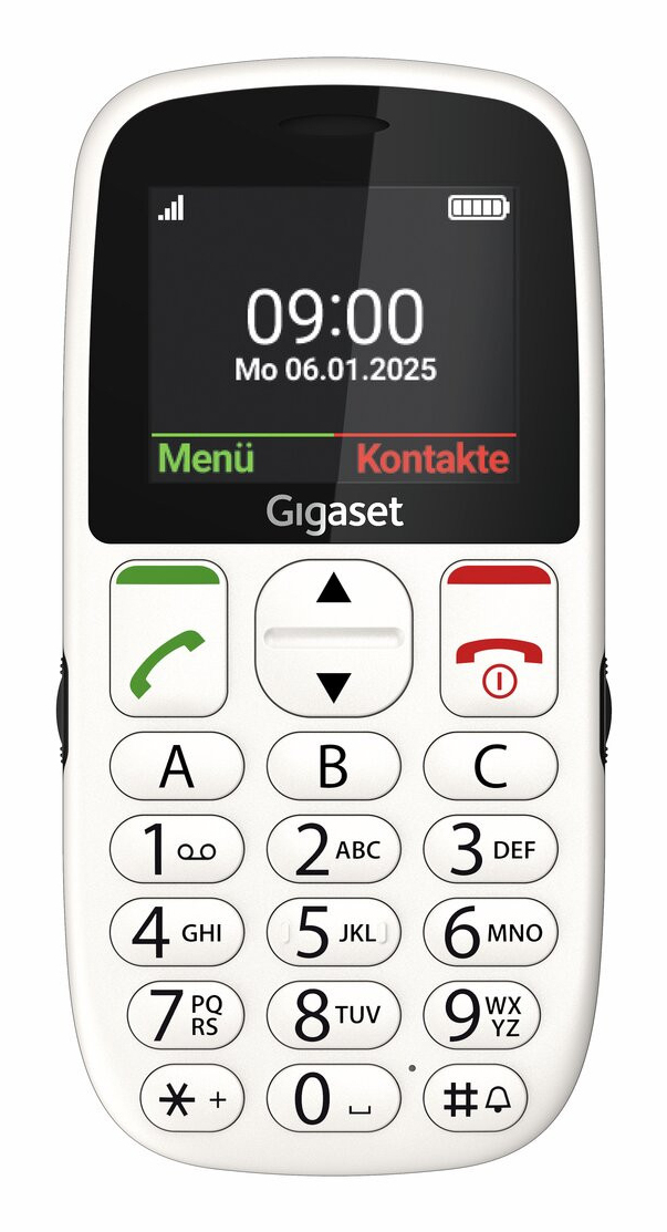 GL395 5,59 cm (2.2") 90 g Blanco Teléfono para personas mayores
