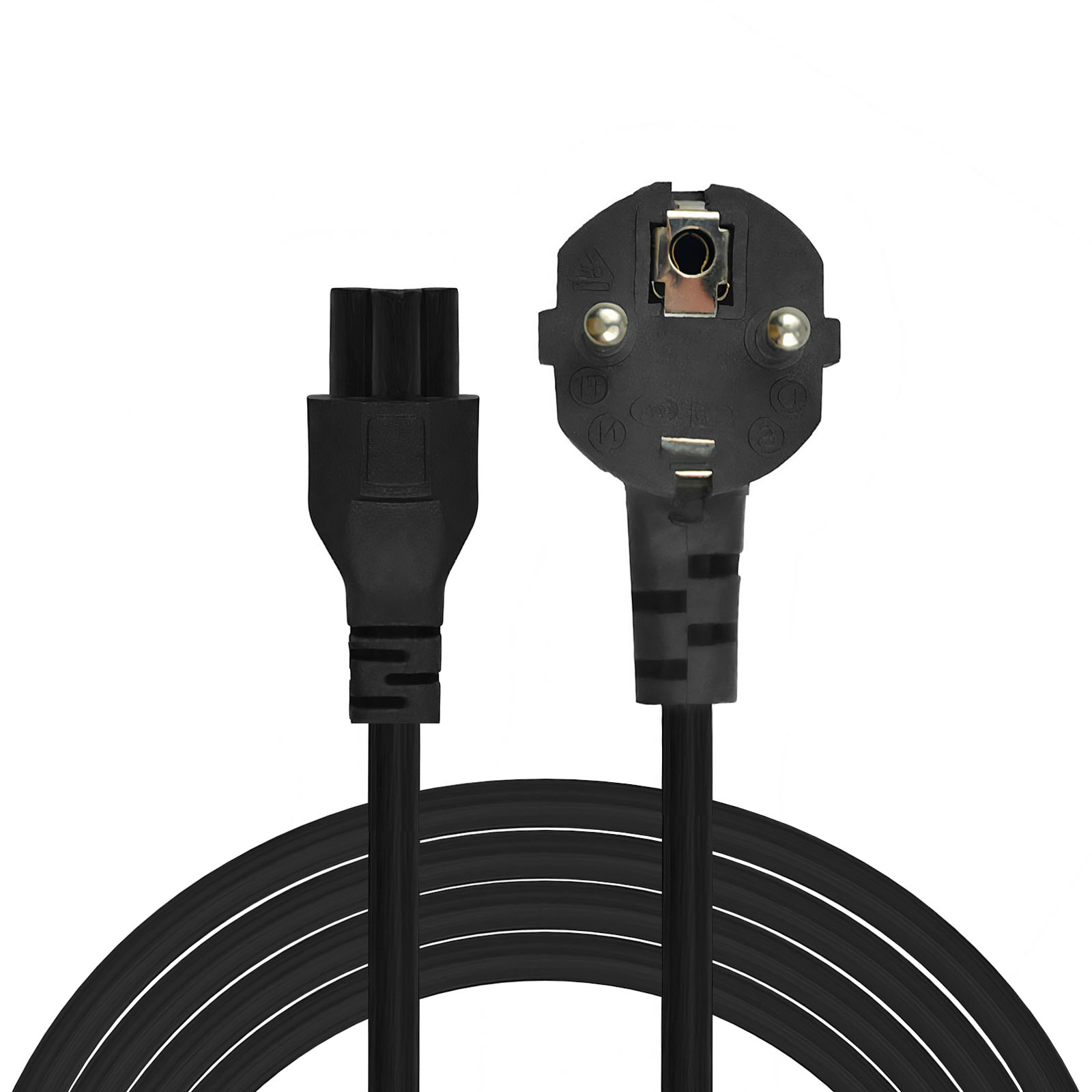Strom IEC 60320 C5 CEE 7/7 Sort 3m Stromkabel Negro C5 acoplador Enchufe tipo C