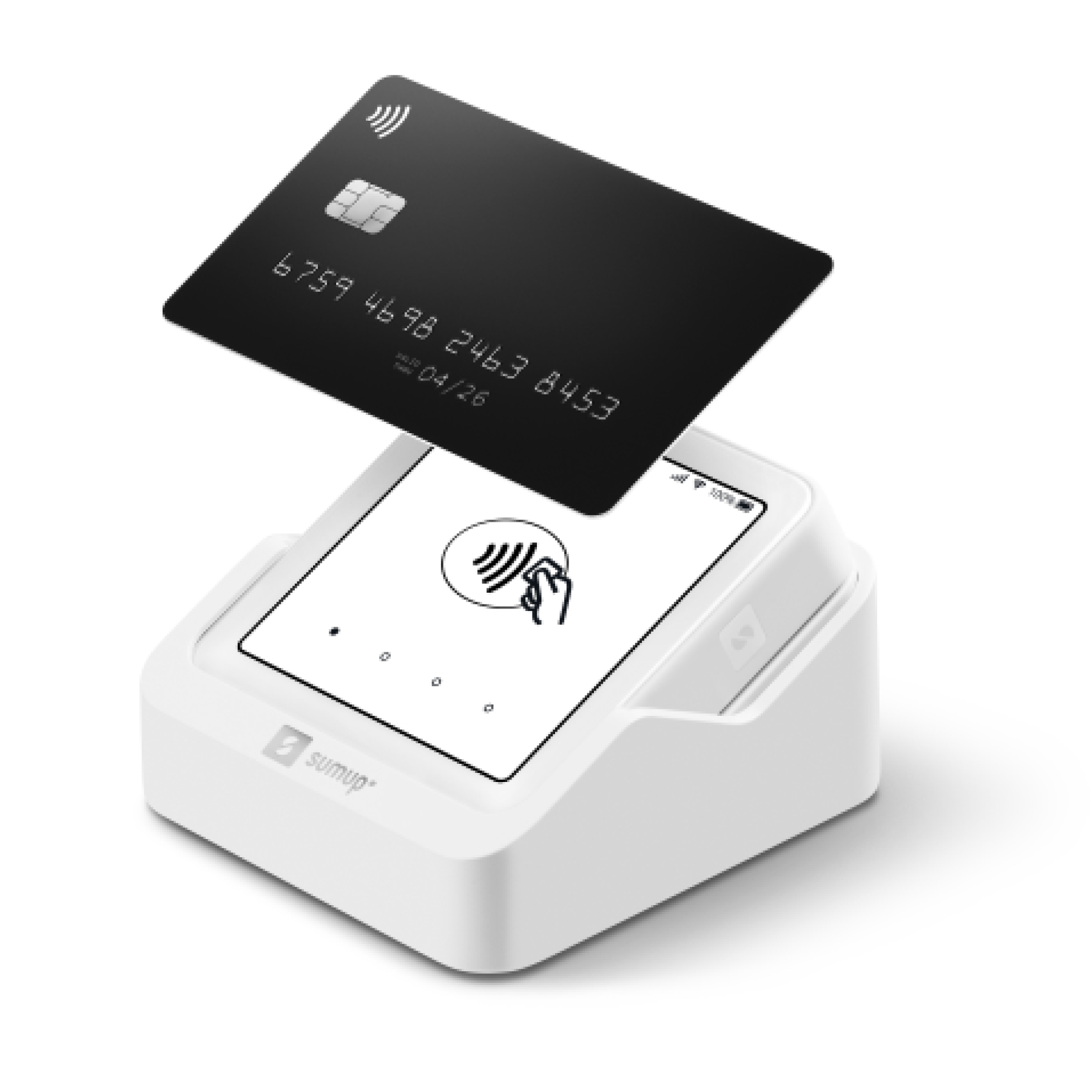 Solo lector de tarjeta inteligente Batería Wi-Fi Blanco